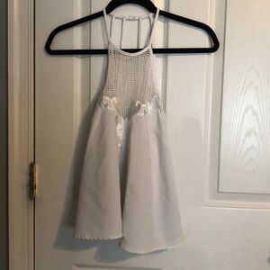 White tank top...size medium but fits like a small